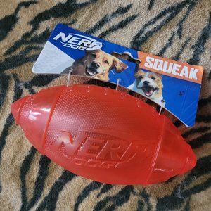 Nerf Dog Squeak Football Various Colors ea. New!